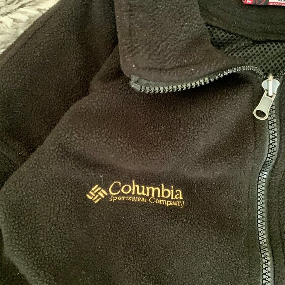 Columbia Titanium Fleece Men's Full Zip XL Made in USA Black Outdoor Hiking - Picture 3 of 7